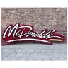 Fiftiesstore McDonald&apos;s Zeldzaam Logo Lichtbakplaat 360 x 128 cm