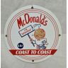 Fiftiesstore McDonald&apos;s Coast To Coast Emaille Bord 12" / 30 cm