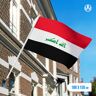 Vlaggenclub.nl Vlag Irak 100x150cm - Spunpoly
