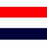 Vlaggenclub.nl Oud Hollandse vlag / Sloepenvlag 120x180cm speciaal voor aan een vlaggenstok met koord en lusje