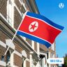 Vlaggenclub.nl Vlag Noord-Korea 100x150cm - Spunpoly