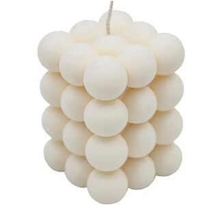 Ordinate Bubble Handmade Candle 3x4, Cream