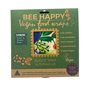 Bee Wrappy Vegan Food Wraps - 3 Pak - 3 Stk
