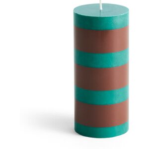 HAY Column Candle Small - Green And Brown