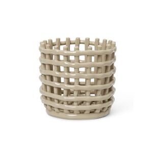 Ferm Living Ceramic Basket Cashmere Small