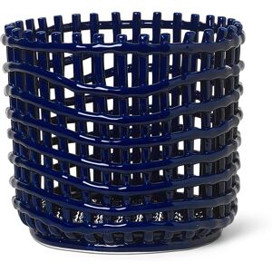 Ferm Living Ceramic Basket Blue Large