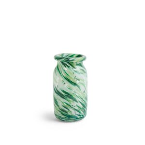 HAY Splash Vase Roll Neck S / Green Swirl