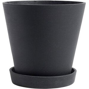 HAY Flowerpot With Saucer Xl - Black