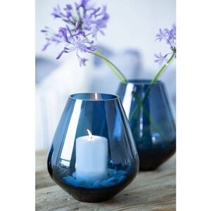 Magnor Glassverk Halvor Bakke & Magnor Rocks Blå Lykt/vase 22 Cm