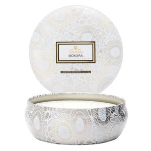 Voluspa 3-Wick Tin Candle Mokara 40h