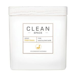 Clean Space Fresh Linens Candle (227ml)