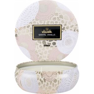 Voluspa 3-Wick Tin Candle Santal Vanille 40h