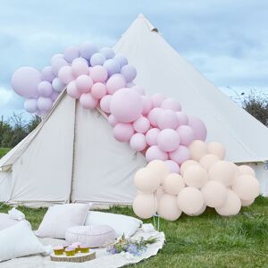 Ginger Ray Ltd Ballongbue Luxe Pastell Rosa og Lilla, 200 ballonger