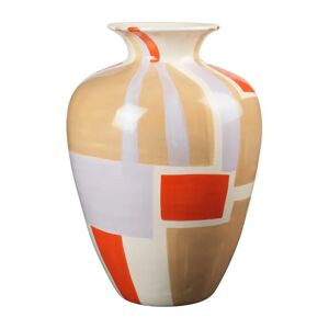 Broste Copenhagen Dana vase 50 cm Off-white-orange-purple-grey