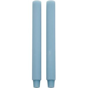 Lene Bjerre Ribbat ljus 25 cm 2-pack F. Blue