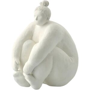 Lene Bjerre Serafina dekorasjon kvinne sittende 24 cm White