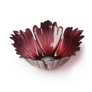 Målerås Glasbruk Fleur glasskål rødrosa liten Ø 19 cm