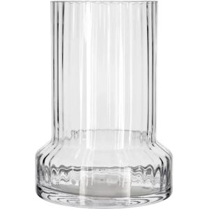 Villa Collection Hvils glassvase riflet Ø21 cm Clear