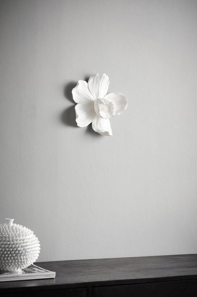 ORCHID veggdekor - liten Hvit