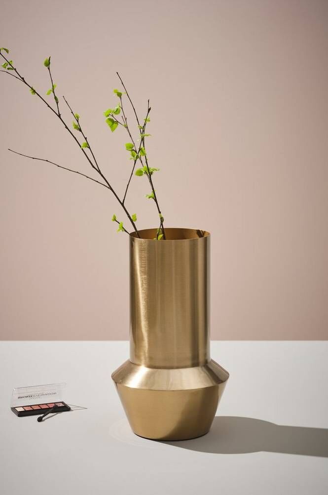 YORK vase - høyde 35,5 cm Gull