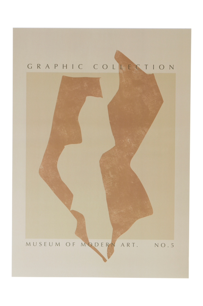 MODERN ART poster 50x70 cm Sennepsgul