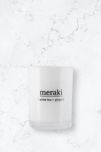 Meraki Duftlys White Tea & Ginger 35 Timer  Male