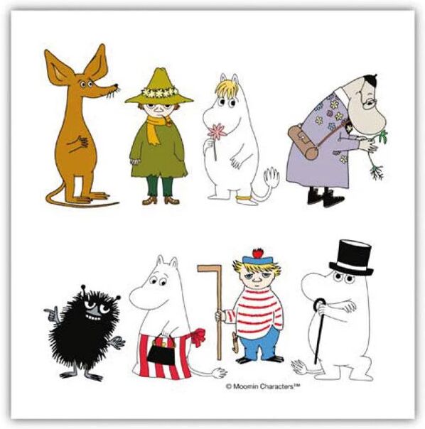 Moomin Mummiservietter: Figurer - Hyttefeber.No 🇳🇴