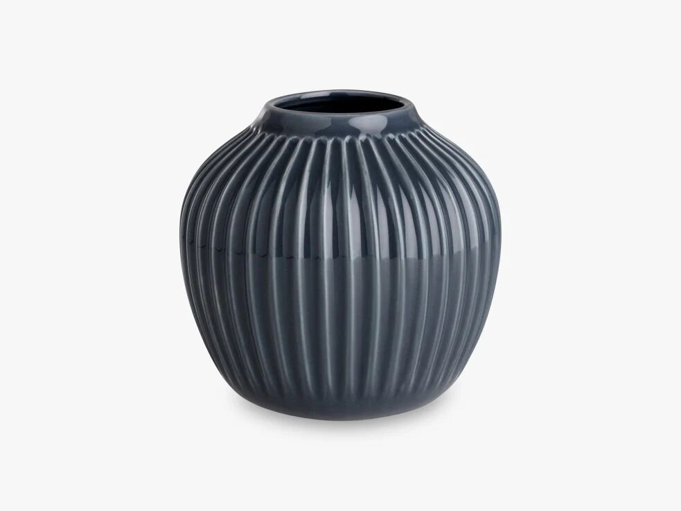 Kähler Hammershøi vase H125, antrasitt grå