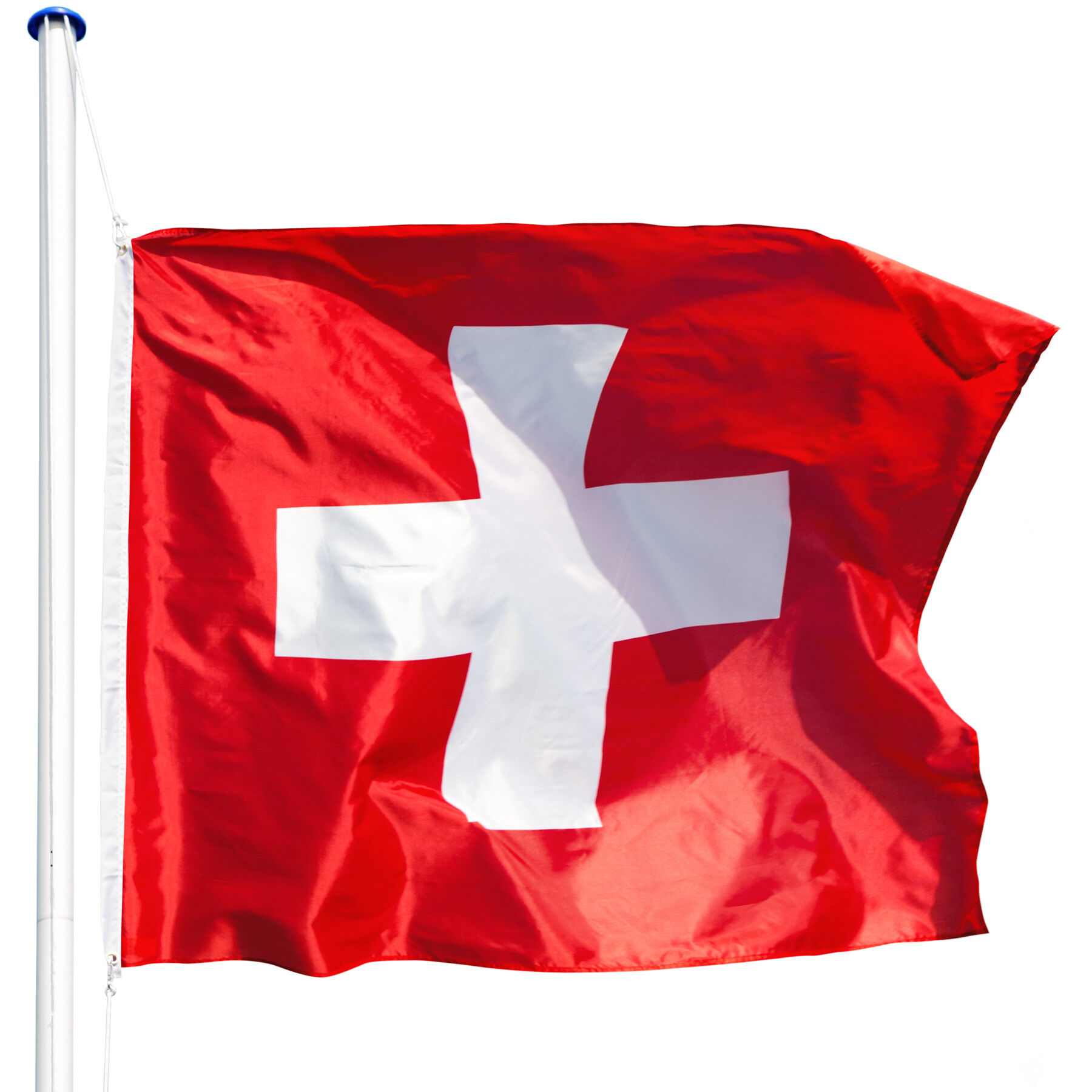 tectake Aluminium flaggstang - Sveits