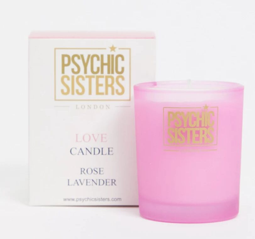 Psychic Sisters rose and lavender mini love candle-No colour  No colour