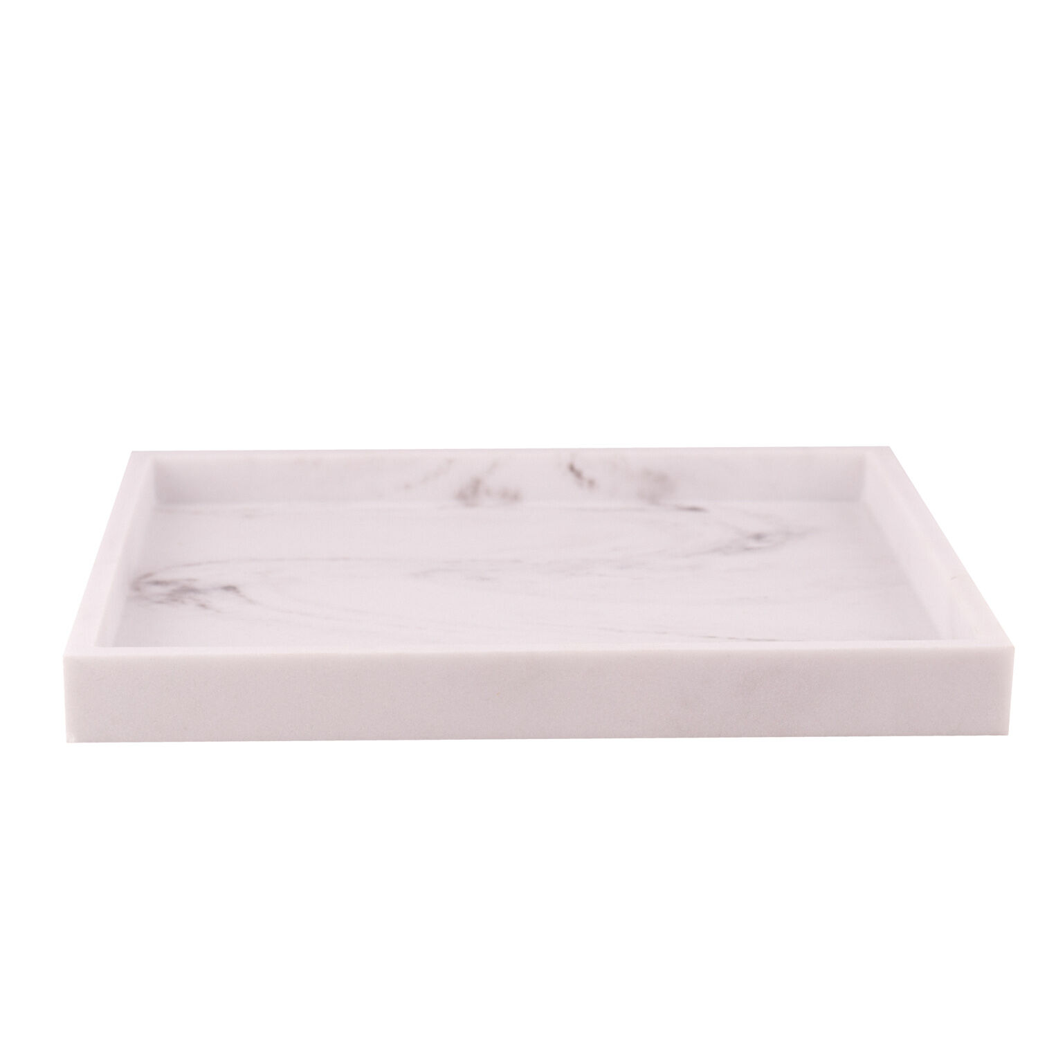 Standard produsent Fat marmor hvit 25x25cm