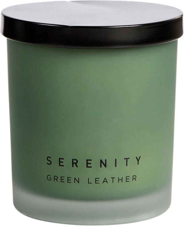 Standard produsent Duftlys Serenity Green leather