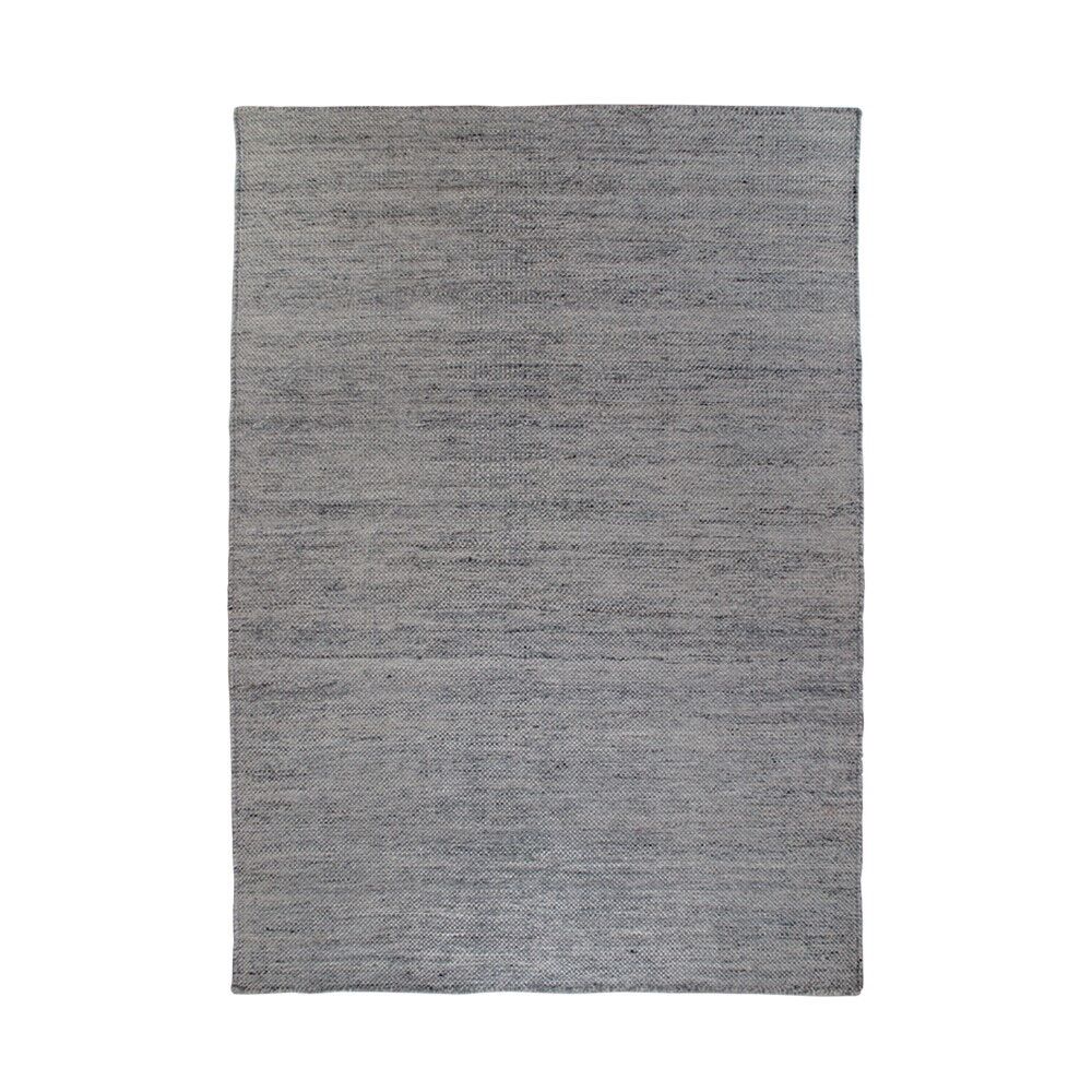 Utryr teppe håndvevd 160x230 cm, flatvevd grafitt grå.