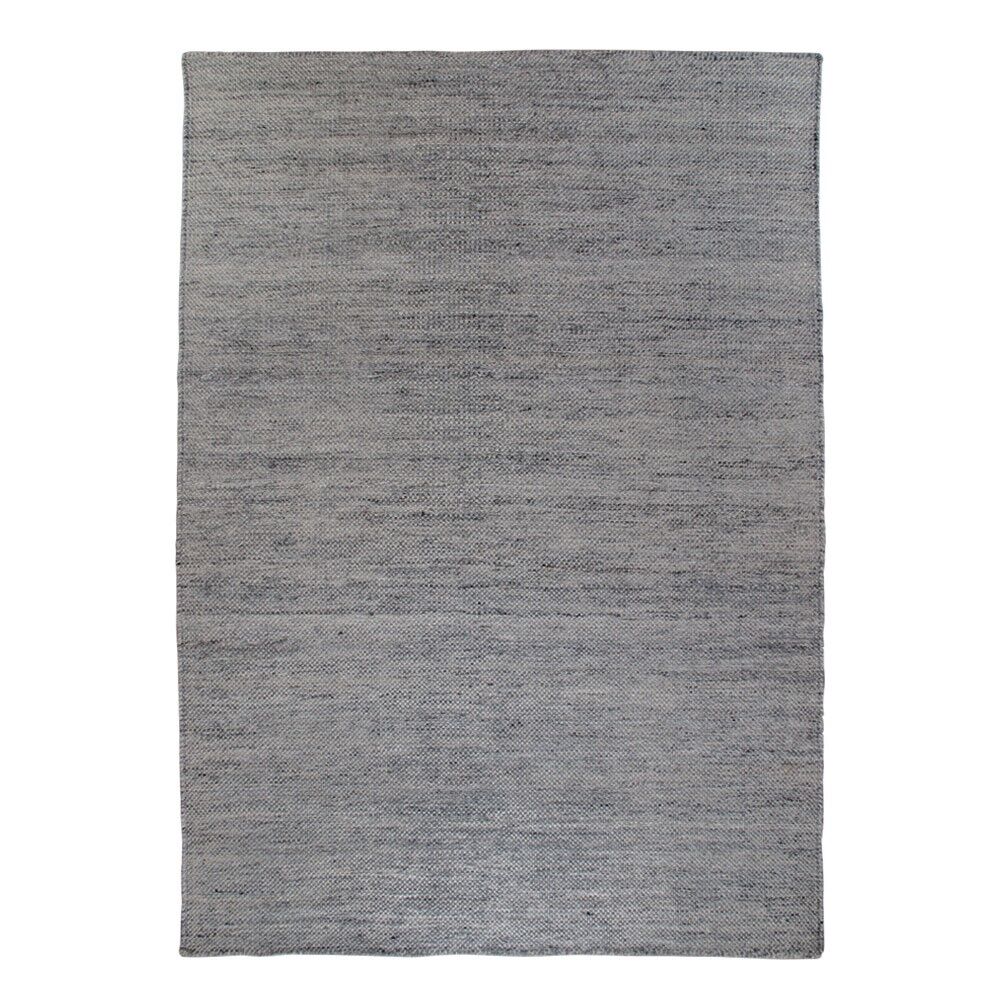 Utryr teppe håndvevd 200x300 cm, flatvevd grafitt grå.