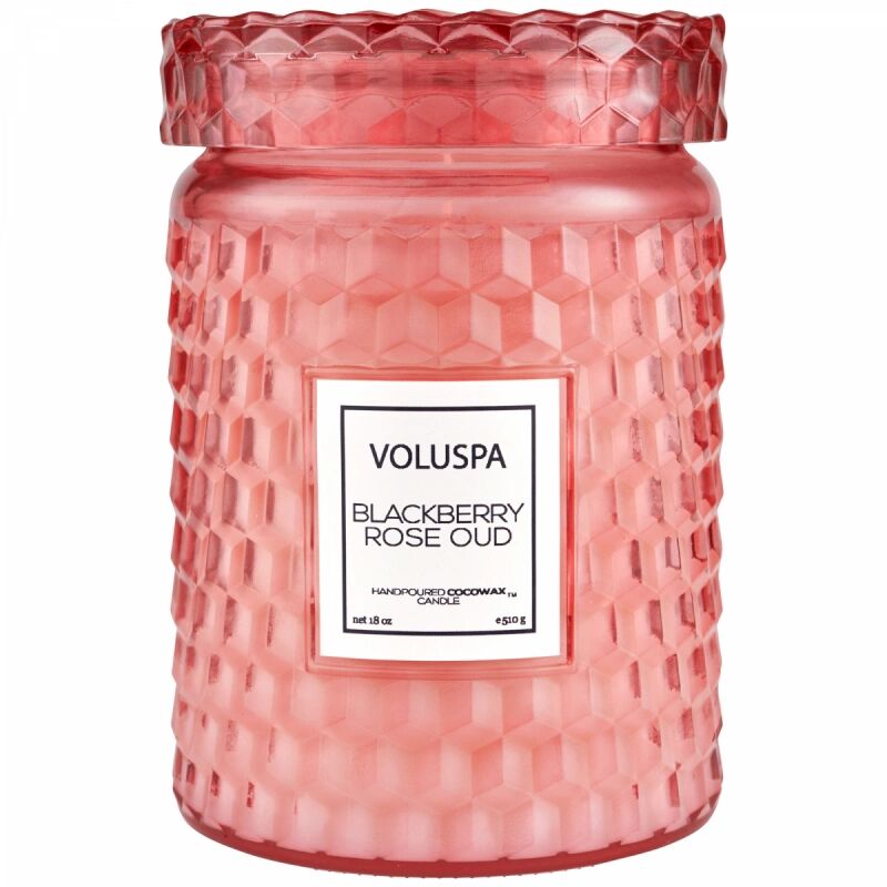 Voluspa Berry Rose & Oud Embossed Large Jar (100h)