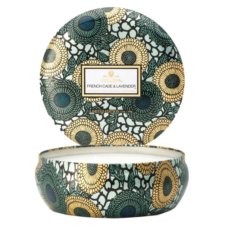 Voluspa French Cade & Lavender 3-Wick Tin Candle 40h