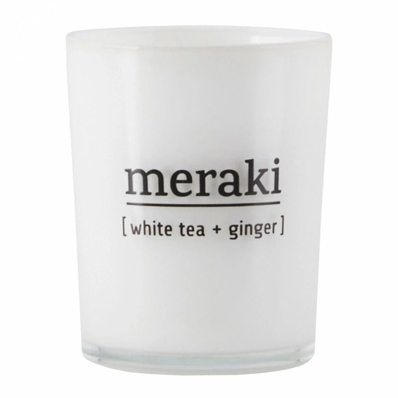 Meraki Scented Candle White Tea and Ginger (12hrs)