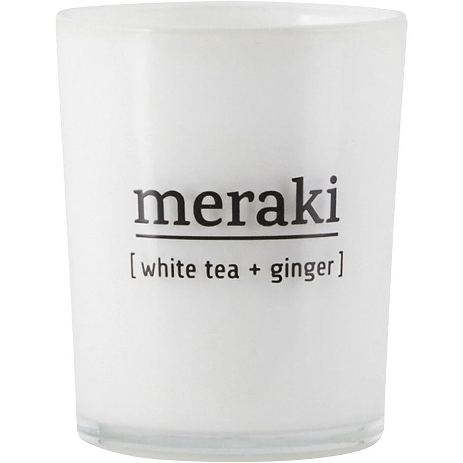 Meraki White Tea & Ginger Scented Candle,  Meraki Duftlys