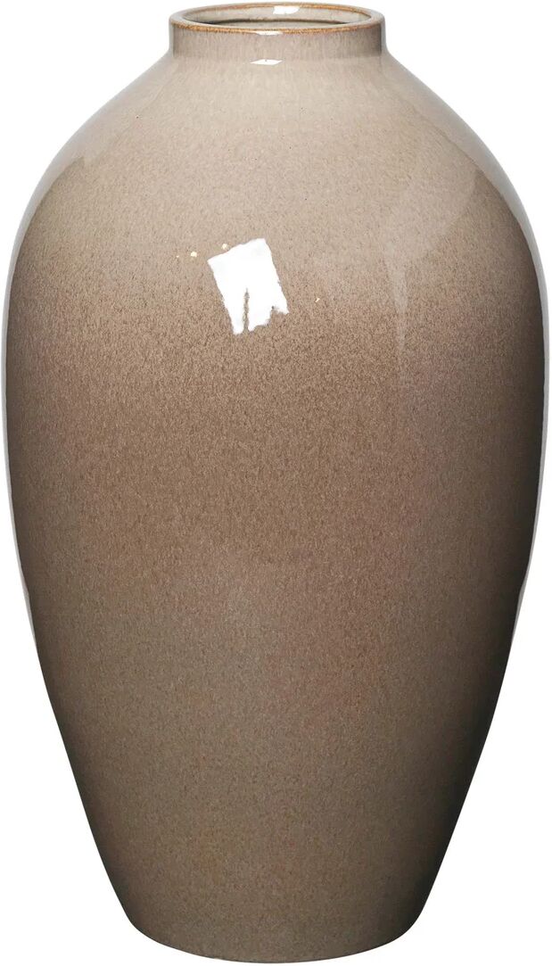 Broste Copenhagen Ingrid keramikvase 40 cm Simple taupe-brown