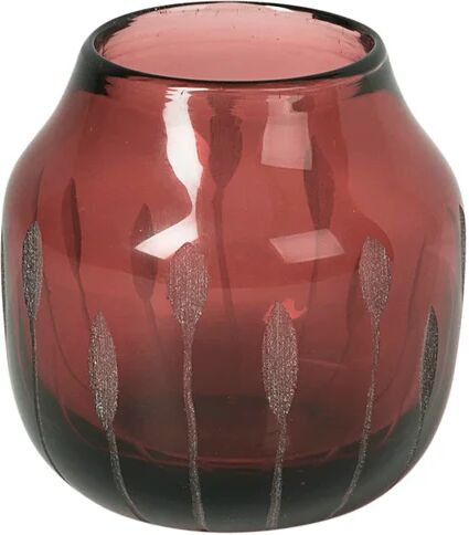 Broste Copenhagen Shape vase 11 cm Plum wine (rød)