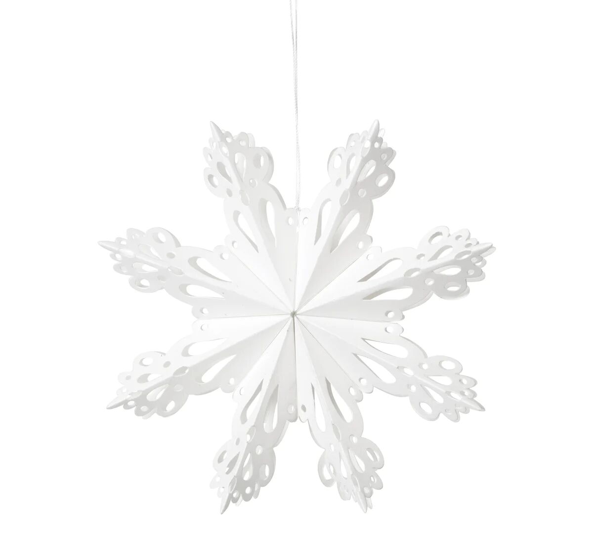 Broste Copenhagen Snowflake juledekorasjon White Ø 15 cm