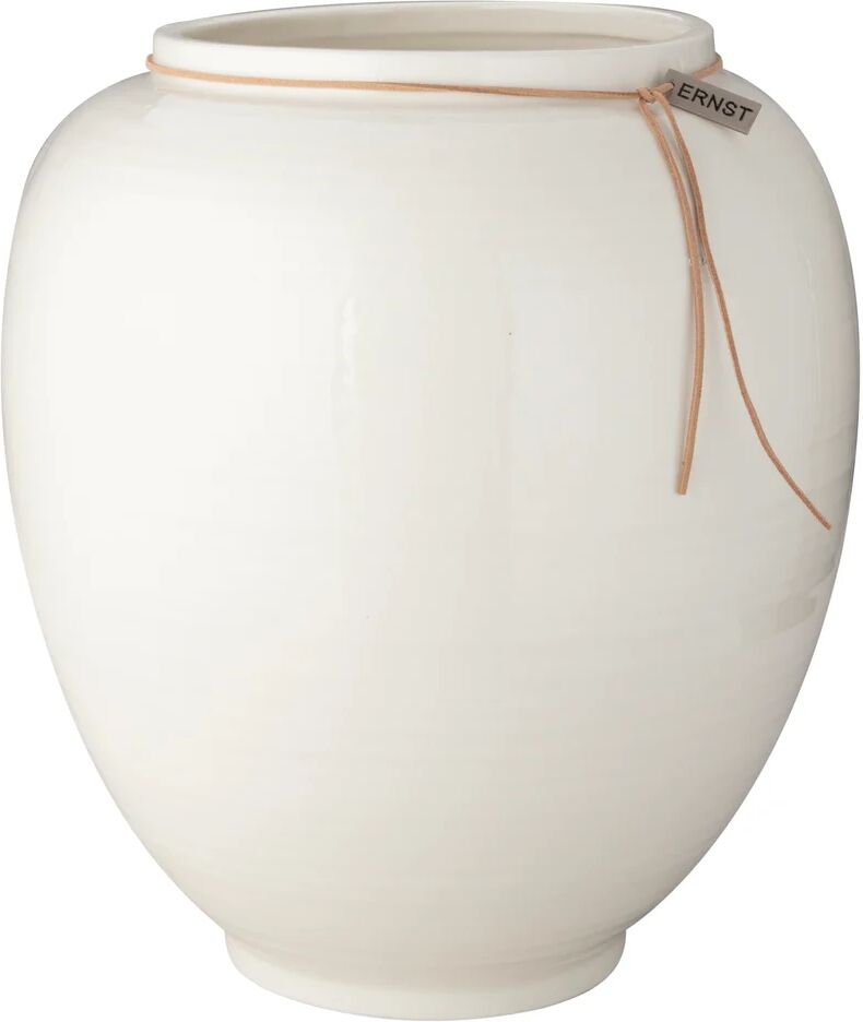 Ernst vase hvitglassert 33 cm