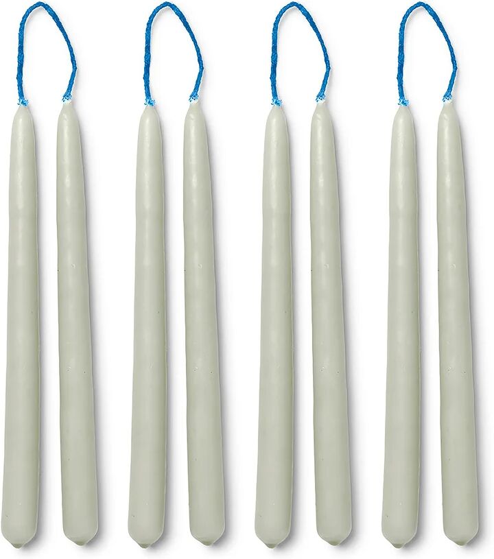 Ferm Living Dipped candles håndlagde lys 15 cm 8-pakning Sage