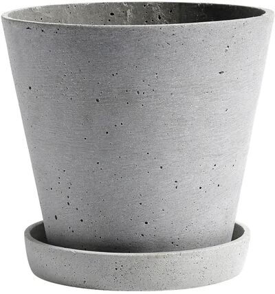 HAY Flowerpot with saucer krukke S Grå