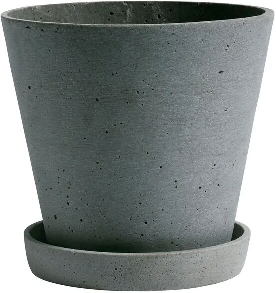 HAY Flowerpot with saucer krukke XL Grønn