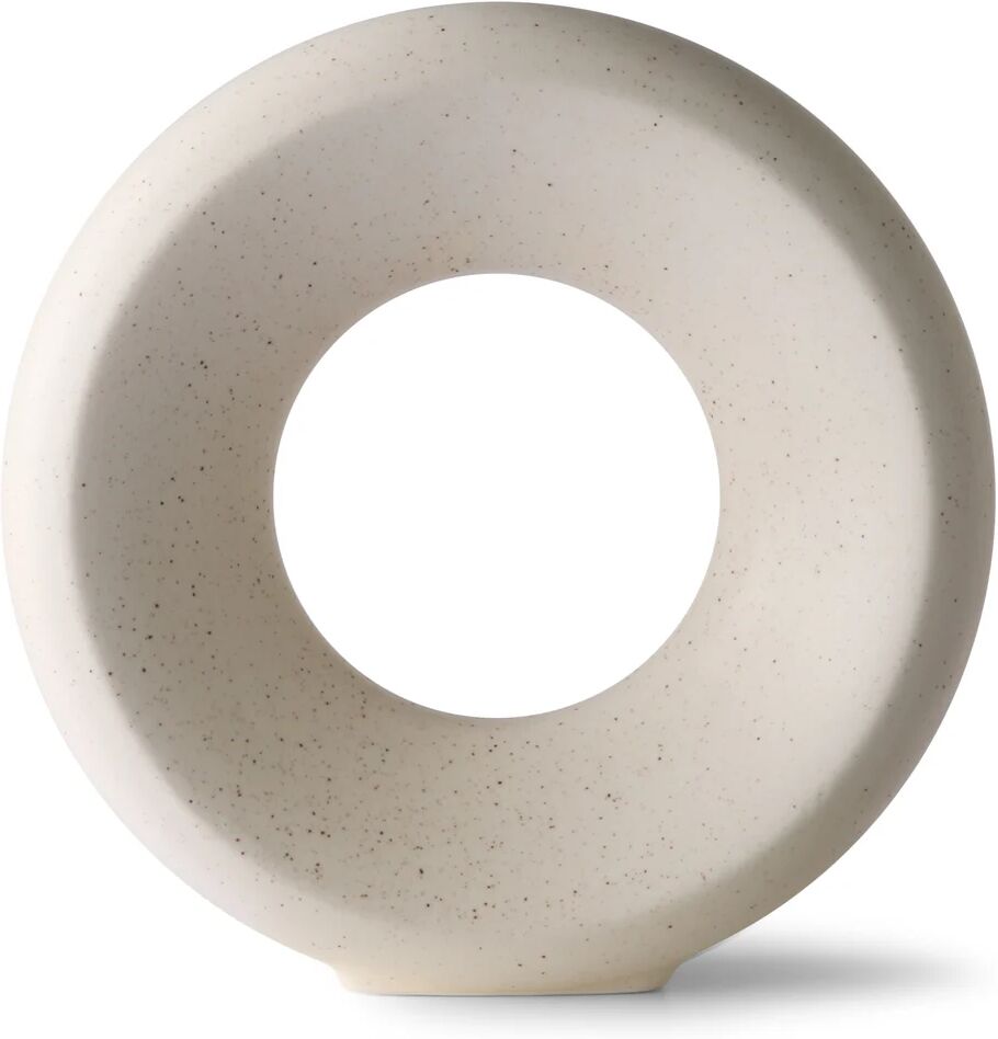 HK Living Circle vase M 24,5 cm White speckled