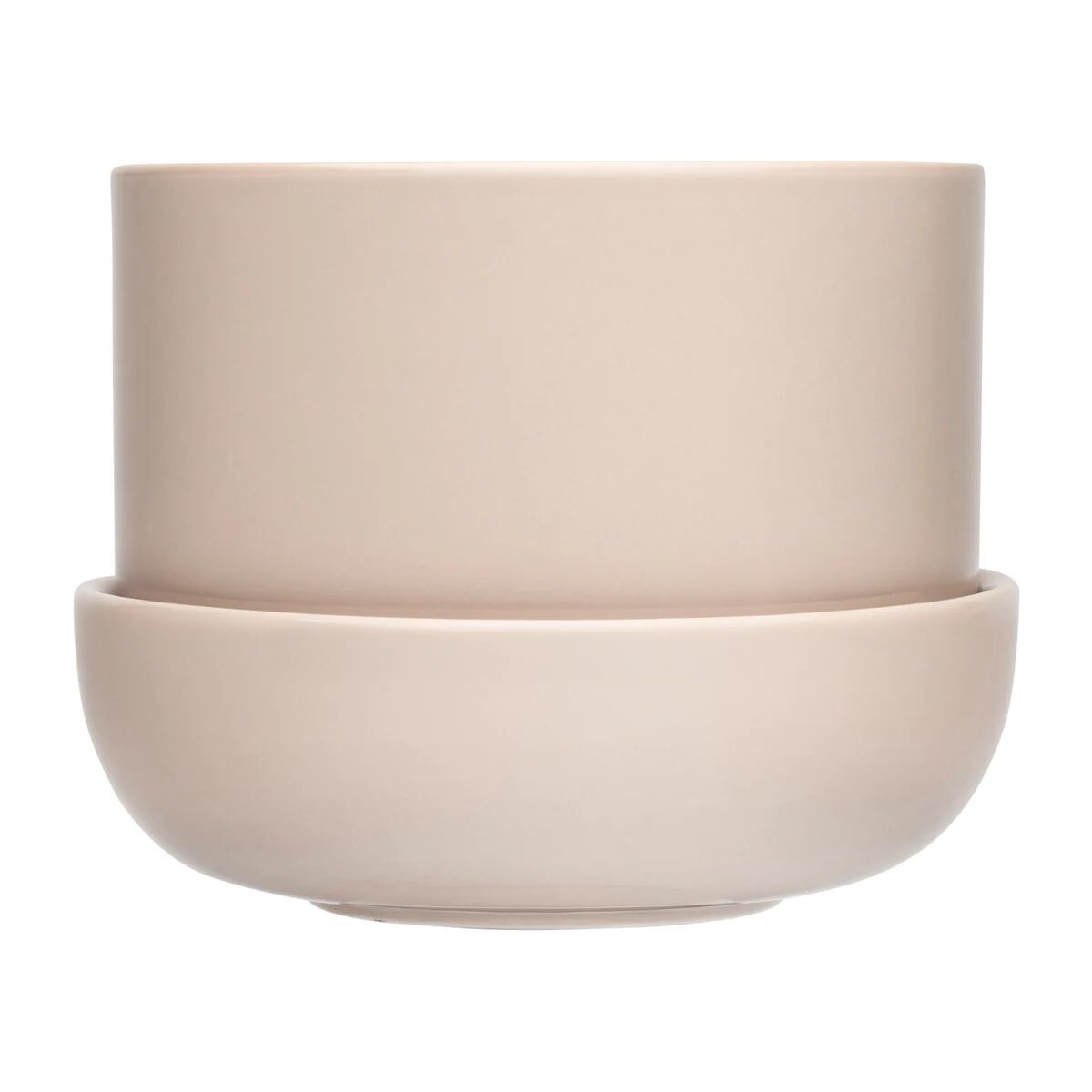 iittala Nappula krukke med fat 130 x 170 mm Beige