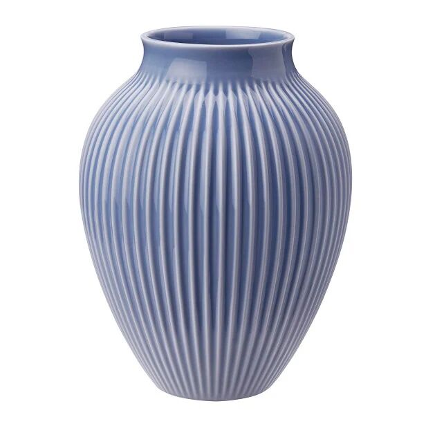 Knabstrup Keramik Knabstrup vase riller 20 cm Lavendelblå