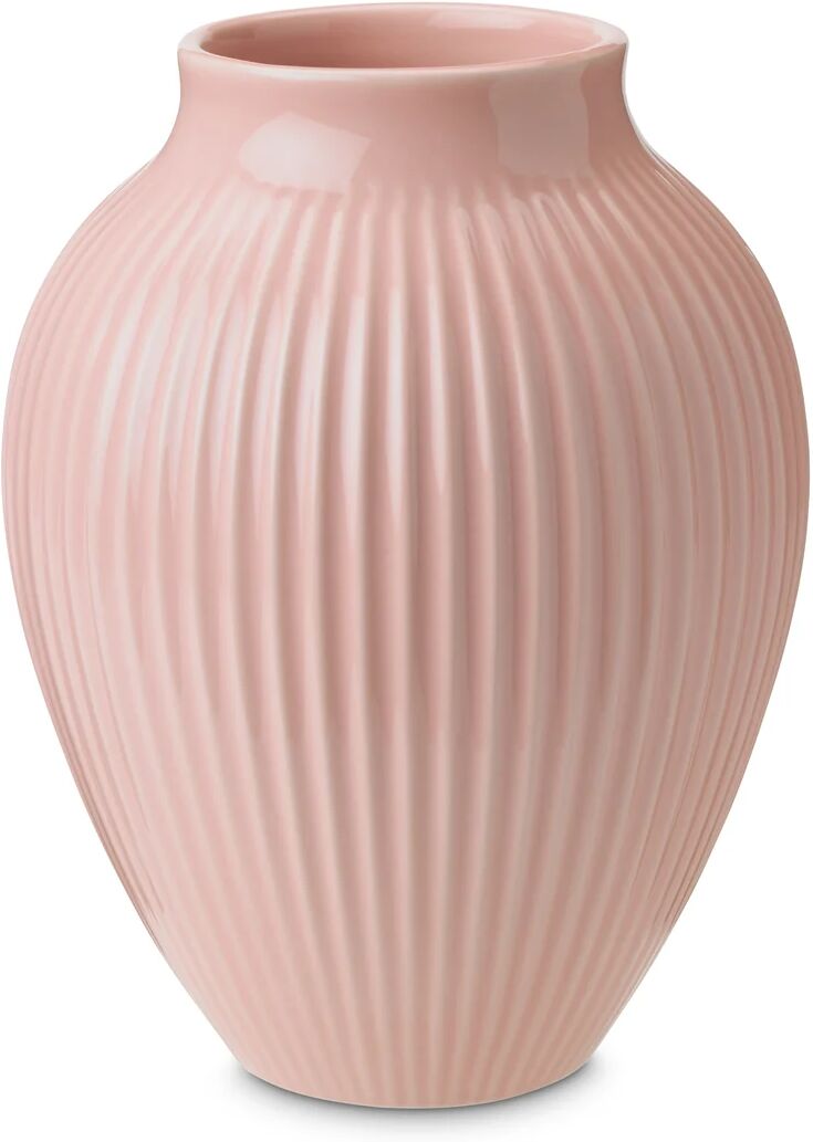 Knabstrup Keramik Knabstrup vase riller 20 cm Rosa