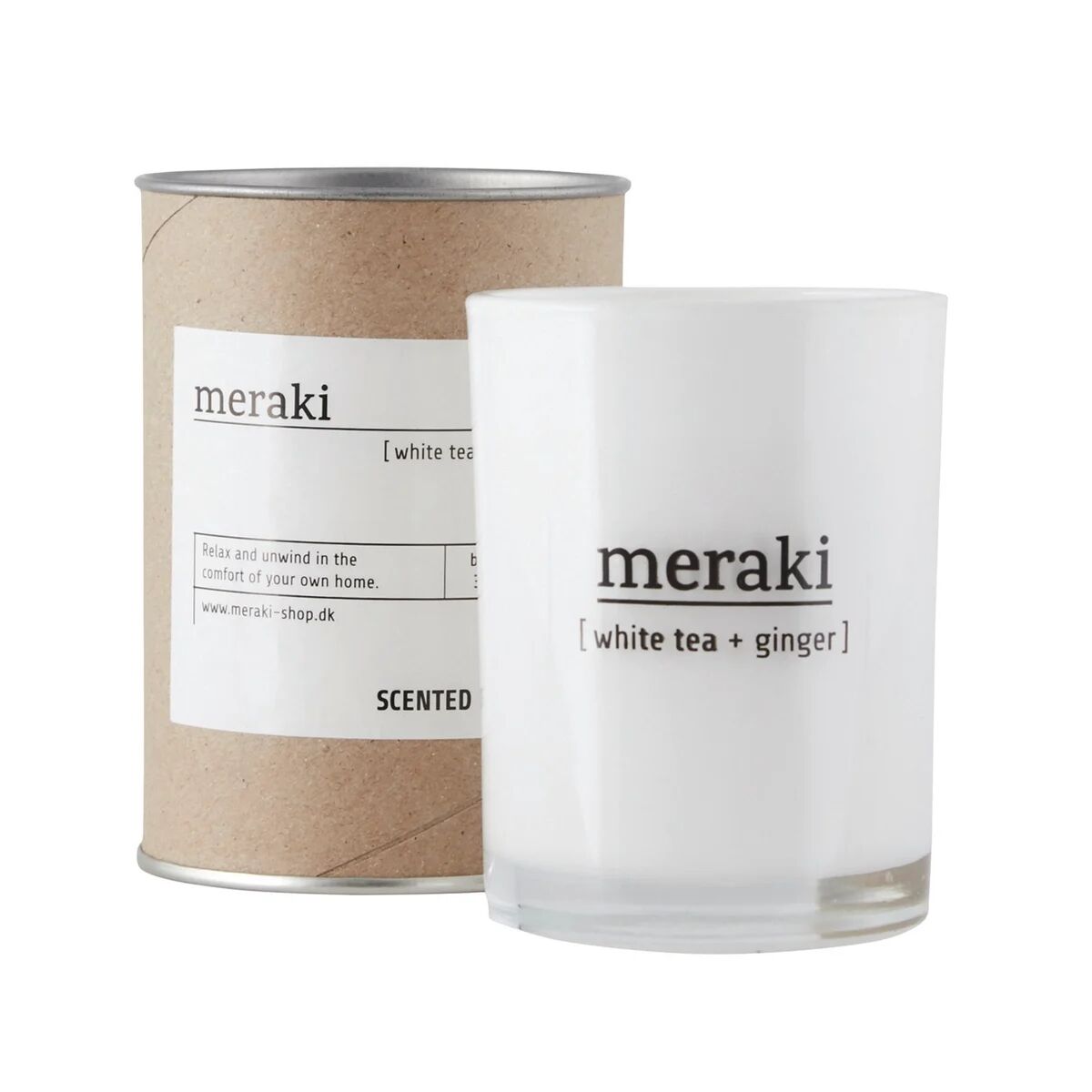 Meraki duftlys 12 timer white tea-ginger